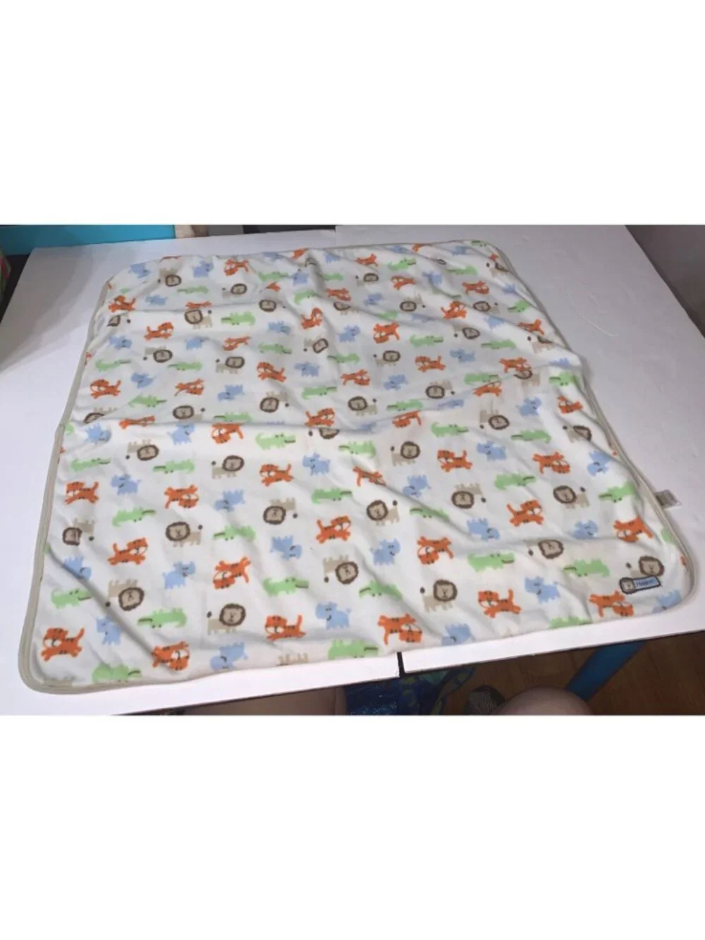 Carter’s Security Blanket Lovey Tan Multicolor Animals Roar!